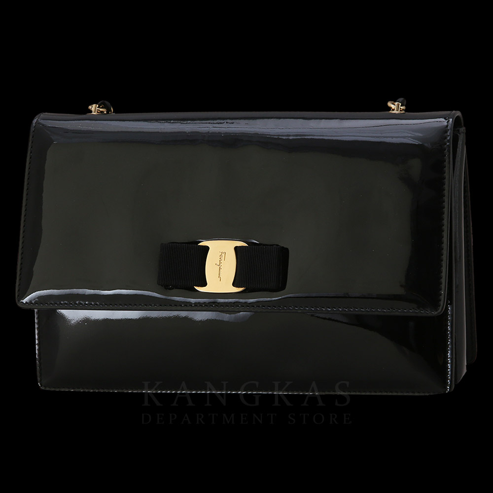 FERRAGAMO(USED)페레가모 페이던트 바라리본 체인 숄더백